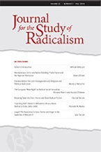 Journal for the Study of Radicalism 13, no. 2