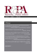 Rhetoric & Public Affairs 23, no. 1