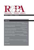 Rhetoric & Public Affairs 23, no. 2