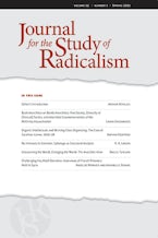 Journal for the Study of Radicalism 15, no. 1
