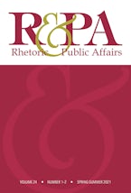 Rhetoric & Public Affairs 24, nos. 1-2