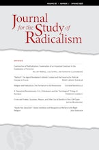 Journal for the Study of Radicalism 16, no. 1